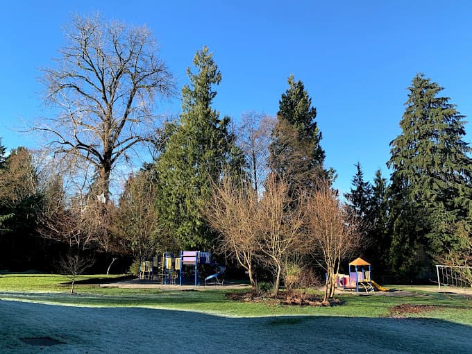 park with playground and large grass area